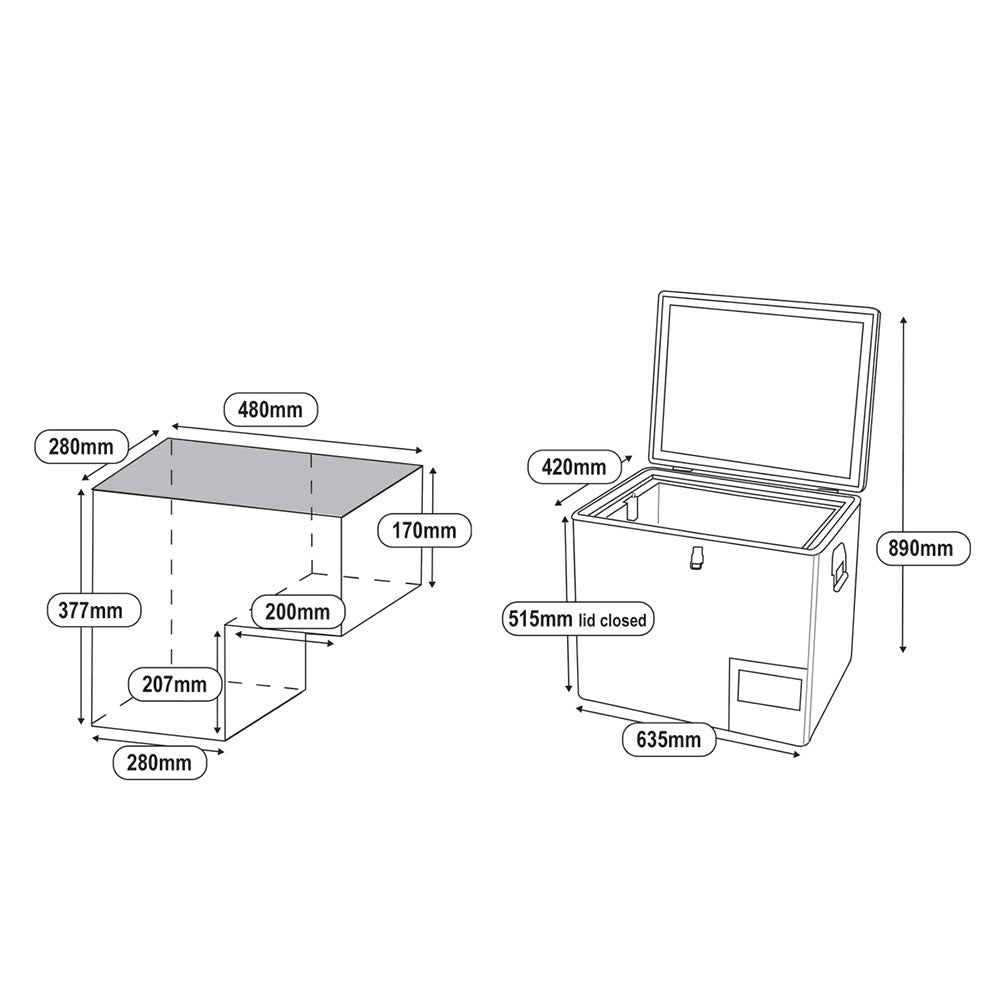 Goose Gear 40L Legacy Smart QC Fridge/Freezer