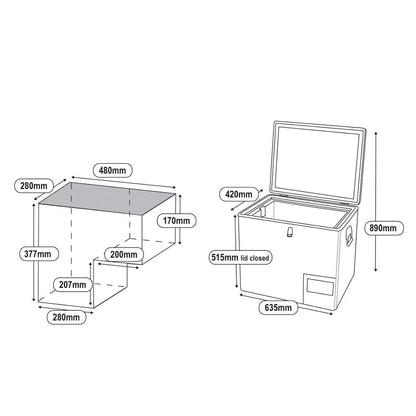 Goose Gear 40L Legacy Smart QC Fridge/Freezer